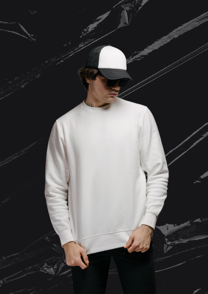 grey black modern minimalist fashion product poster